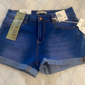 Stretch Denim Shorts